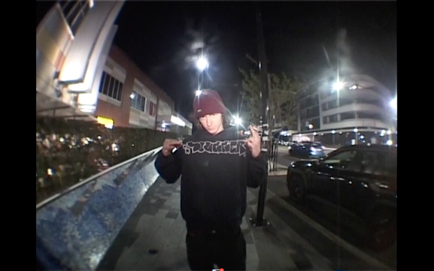 Slugger Black Hoodie
